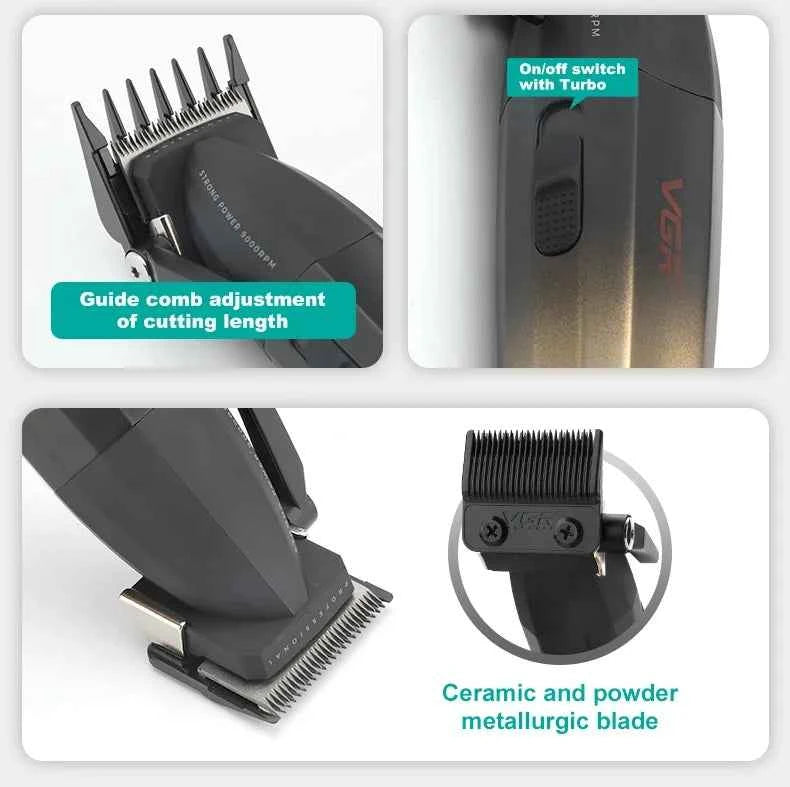 Professional 9000 RPM Master Clipper & DLC Precision Trimmer – Elite 300 Minute High-Performance Grooming Duo