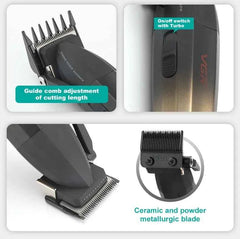 Professional 9000 RPM Master Clipper & DLC Precision Trimmer – Elite 300 Minute High-Performance Grooming Duo