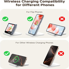 Samsung Z Flip Foldable Wireless Fast Charging Stand | Galaxy S25 Z Flip 7 6 Moto Razr 50 60 Ultra