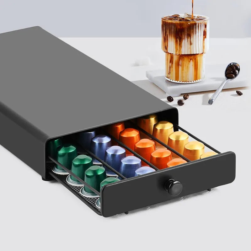 40-Capsule Coffee Pod Drawer Holder by Snagg A Rack