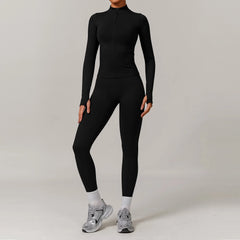 Women's 2/3-Piece Seamless Yoga Tracksuit | Gym Sports Bra & Leggings Fitness Set Sportswear