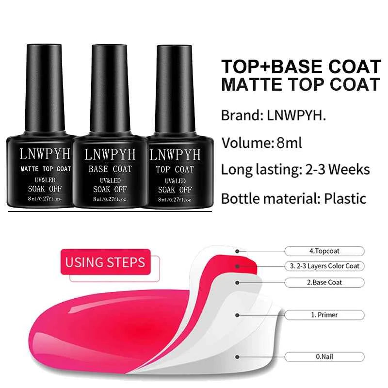 27 Color Ultimate Professional Gel & Matte Finish Kit – Complete UV/LED Salon System
