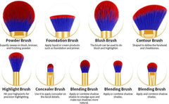 19 Piece Professional Makeup Brush Set – Egyptian Inspired Beauty Kit