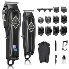 Professional 2 Piece Cordless Grooming Suite – All in One Master Clipper & Precision T Blade Trimmer Kit