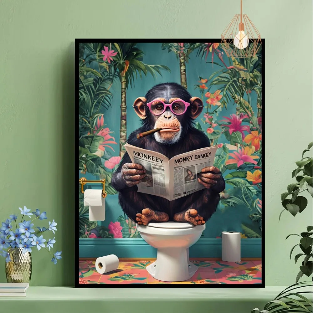 Quirky Bathroom Wall Art by Snagg A Print
