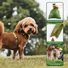 High Density Paw Print Waste Bags | Thickened Leak Proof & Odor Control Design