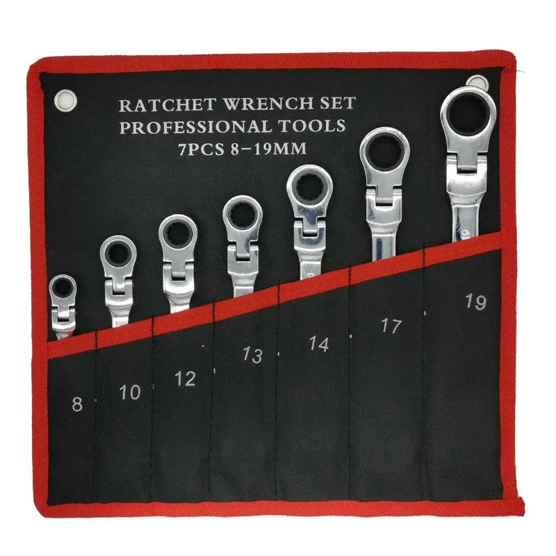Ratcheting Spanner Wrench Set – 7 or 12 - Piece by Snagg A Wrench Set