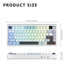 75% Mechanical Gaming Keyboard Tri-Mode Wired/Bluetooth/2.4G Connection by Snagg A Keyboard