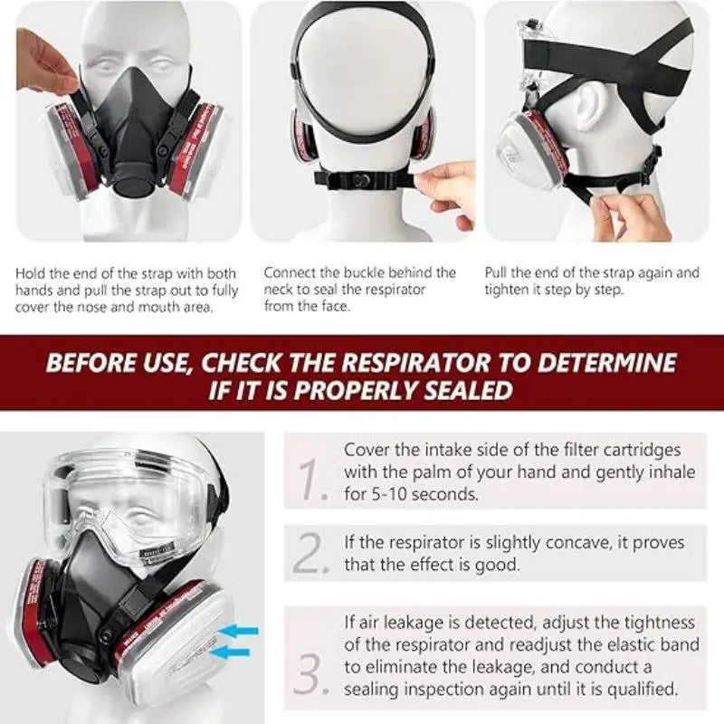 6200 Half Face Respirator Mask by Snagg A Face Mask