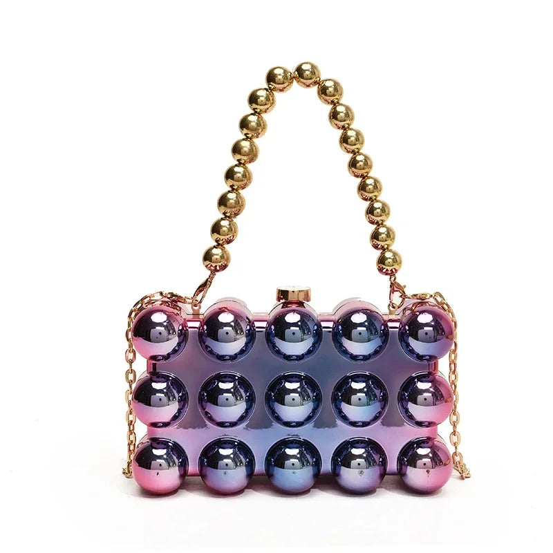 Mini Gold Chain Crossbody Bag by Snagg It Purses