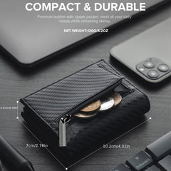 Men’s RFID Pop-Up Wallet with Zipper Coin Purse by Snagg It Wallet