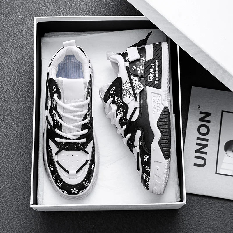 Men’s Thick Sole Casual Board Sneakers by Snagg A Shoes