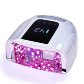 96W Cordless Mirror-Reflective UV/LED Nail Station – Wireless High Performance Rechargeable Dryer