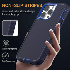 3 IN 1 Heavy Duty Armor Shockproof Dust Proof Case - For iPhone 16 Series - Phone Cases & Covers