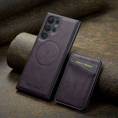 Leather MagSafe Case with Card Holder & Stand For Samsung Galaxy S25 / Series by Snagg A Phone Case