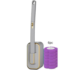 Wall Mounted Toilet Brush Set – Disposable Head System by Snagg A Toilet Brush