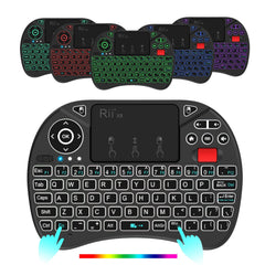 X8 Mini 2.4GHz Wireless Keyboard - 8 Color RGB Backlit & Multimedia Controller
