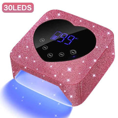 72W Professional Cordless UV/LED Nail Station – High Capacity Rechargeable Dryer with Smart HD Display