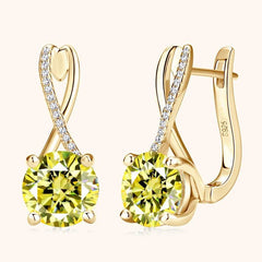 4CT Pink Moissanite Earrings - SnaggIt