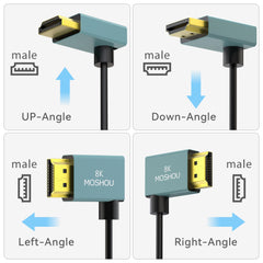 Ultra Thin 90-Degree HDMI 2.1 Cable 8K@60Hz / 4K@120Hz – Flexible Slim 2.4mm Cord for TV, HDTV & PS5