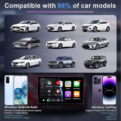 2 in 1 Wireless CarPlay & Android Auto Adapter by Snagg A Car Adapter