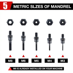 Electric Rivet Nut Gun Converter – M3–M8 Industrial Riveting Tool Attachment