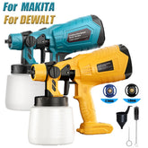Cordless Paint Spray Gun – Compatible with Makita & Dewalt 18V Batteries - Sprayer