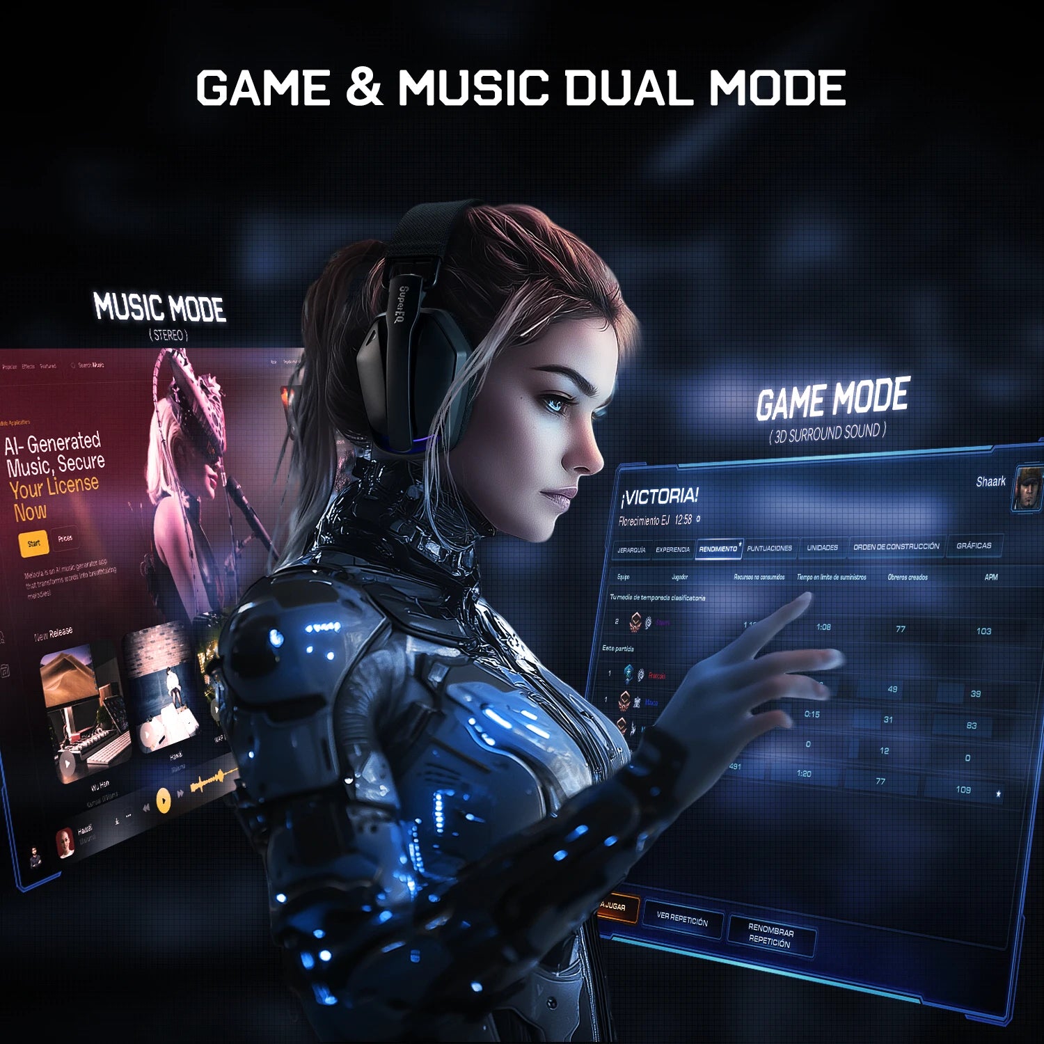 Wireless Gaming Headphones with Mic for PC, PS5 & Xbox by Snagg A Gaming Headset