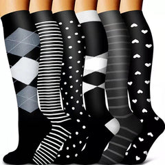 Athletic Compression Socks — High-Top Circulation Support for Running & Recovery