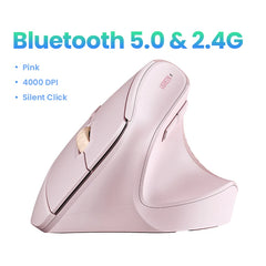 Vertical Wireless Mouse – 2.4G Ergonomic Design with 4000 DPI for PC, Laptop & Tablet by Snagg A Gaming Mouse