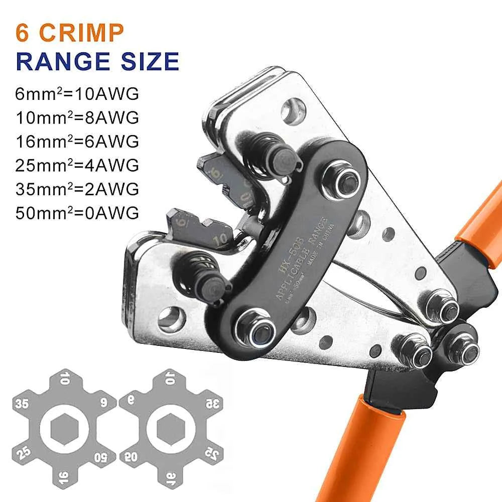 Heavy Duty Cable Lug Crimping Tool Kit