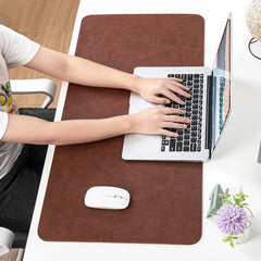 Large Waterproof PU Leather Desk Pad for Computer, Laptop & Keyboard Setup by Snagg A Mouse Pad