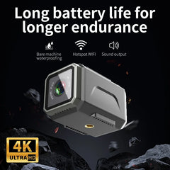 4K HD Mini Action Camera – Waterproof Helmet Cam with Clip Mount by Snagg A Portable Camera