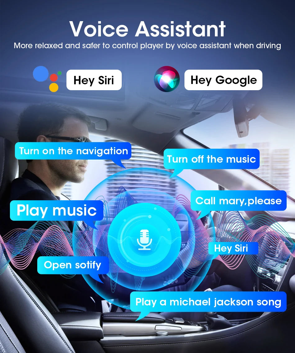 11.26" 4K Car DVR – Portable Dash Cam with Wireless CarPlay, Android Auto & 5G WiFi Navigation by Snagg A Car DVR