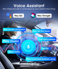 11.26" 4K Car DVR – Portable Dash Cam with Wireless CarPlay, Android Auto & 5G WiFi Navigation by Snagg A Car DVR