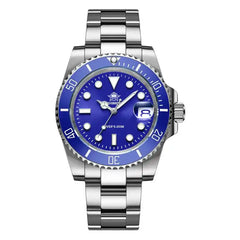 Luxury Stainless Steel Watch for Men - Blue - Men’s Watches