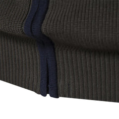 Men’s Patchwork Cotton Cardigan | Premium Full-Zip Autumn/Winter Sweater