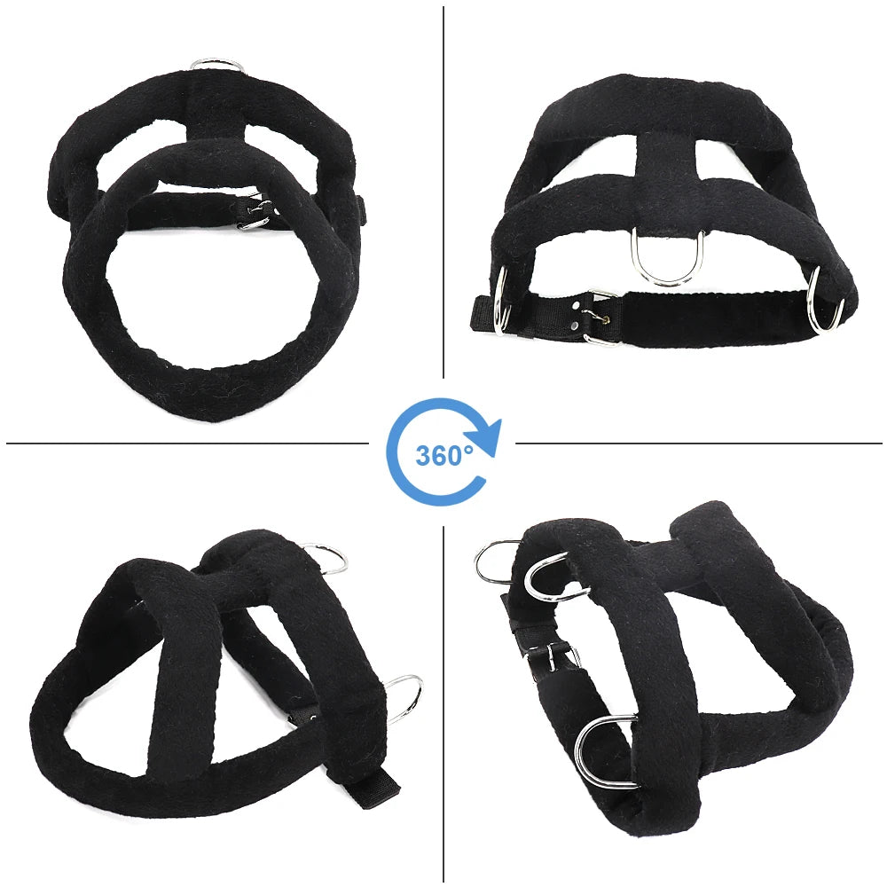 Adjustable Dog Weight Pulling Training Harness & Leash by Snagg A Harness