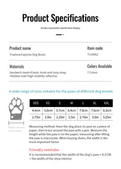 Reflective Anti Slip Dog Boots by Snagg A Shoes