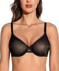 Women’s Sheer Mesh Demi Bra by Snagg A Bra