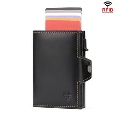 Leather Pop-Up Minimalist Card Holder by Snagg It Wallet