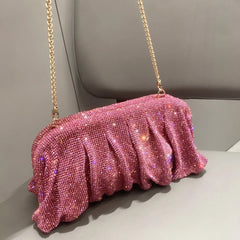 Elegant Rhinestone Crystal Evening Clutch by Snagg It Purses