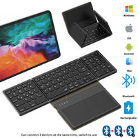 Foldable Portable Bluetooth Keyboard with Touchpad for Windows/iOS/Android by Snagg A Wireless Keyboard
