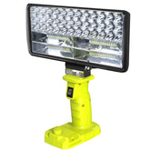 18V Cordless LED Work Light – 4000LM With USB-C Compatible Ryobi Lithium Battery - green / Spotlight
