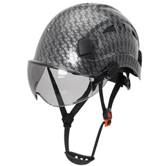 Vented construction safety helmet with built-in visor – image 40