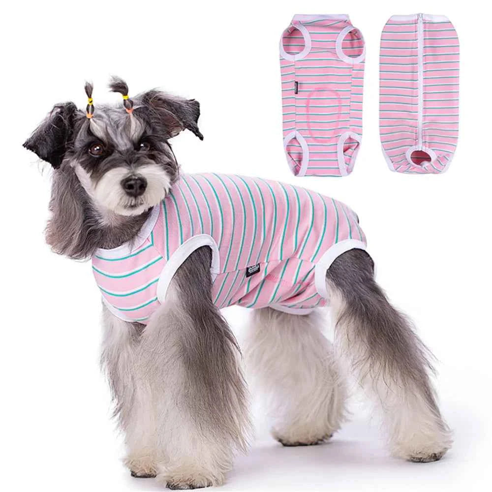 Dog Recovery Suit – Post-Surgery Anti-Licking Bodysuit with Sanitary Panel for Male & Female Dogs