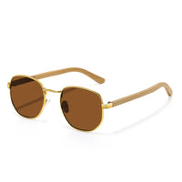 Metal & Bamboo Pilot Sunglasses by Snagg It Sunglasses