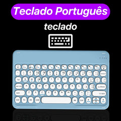 Round Key Bluetooth Wireless Keyboard For Android IOS Huawei Xiaomi Tablet by Snagg A Wireless Keyboard