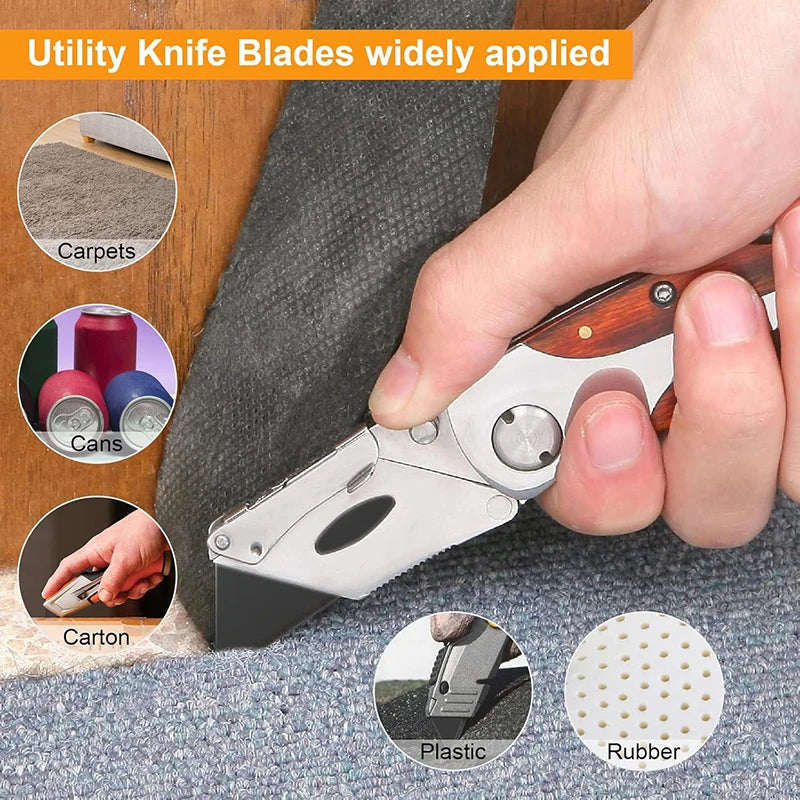 Utility Knife Replacement Blades (10/30/50 Pack) by Snagg A Knife