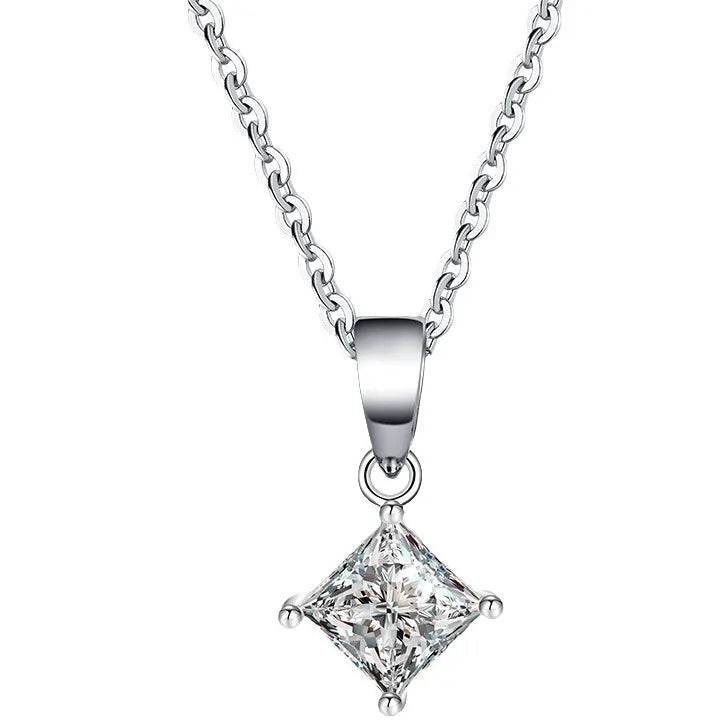 1–2CT Moissanite Pendant Necklace - SnaggIt